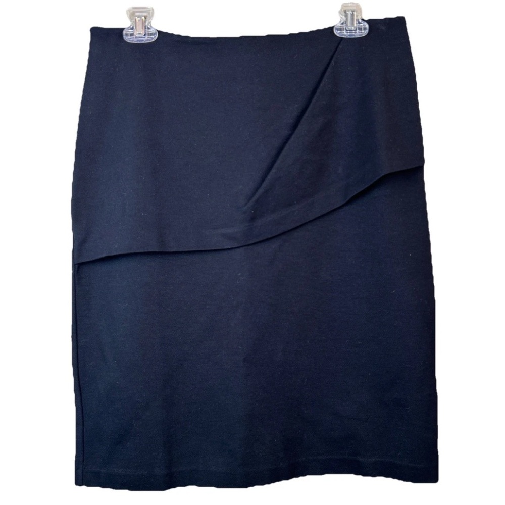 Cabi Skirt Size 10 Black Overlay Pencil Straight Career Professional Ponte 3099
